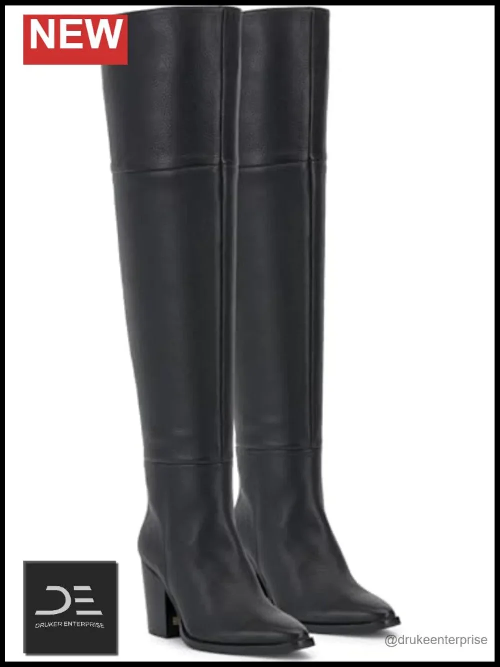 Vince Camuto Over-the-Knee Boots Wide Calf Nappa Leather 3in Heel